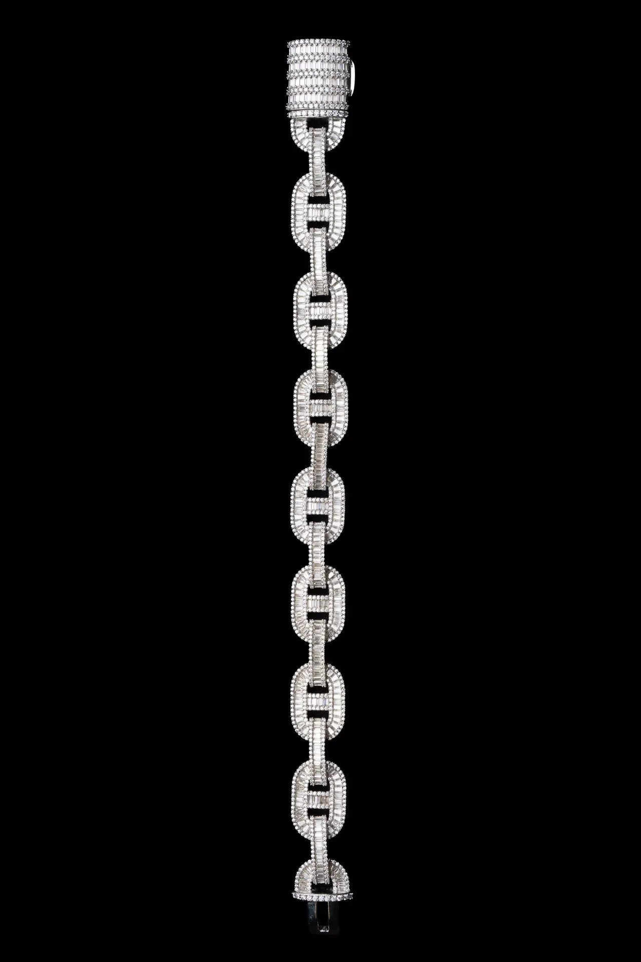 Oval Baguette Bracelet 12mm